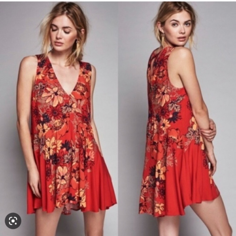 Free People Vackyard floral printed‎ tunic. Worn once.
